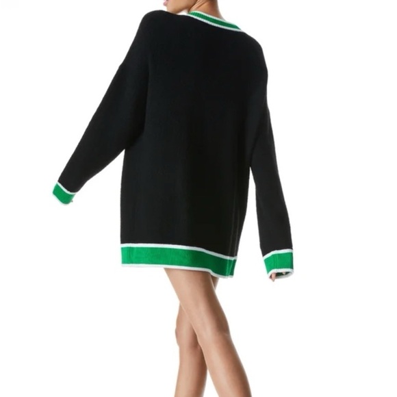 ALICE + OLIVIA BARRY OVERSIZED V-NECK CARDIGAN - Picture 7 of 10